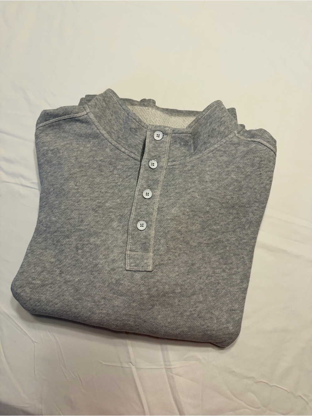Tommy Bahama Gray Crewneck Henley Lightweight pocketed Sweater Hoodie XXL